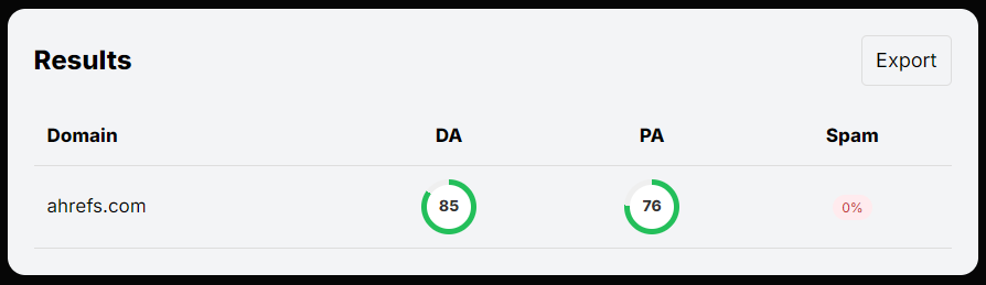 DAPA Checker Search Result