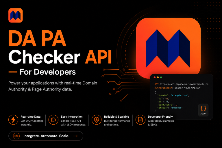 DA PA Checker API