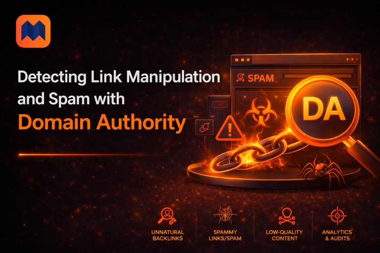 Detecting Link Manipulation and Spam with Domain Authority