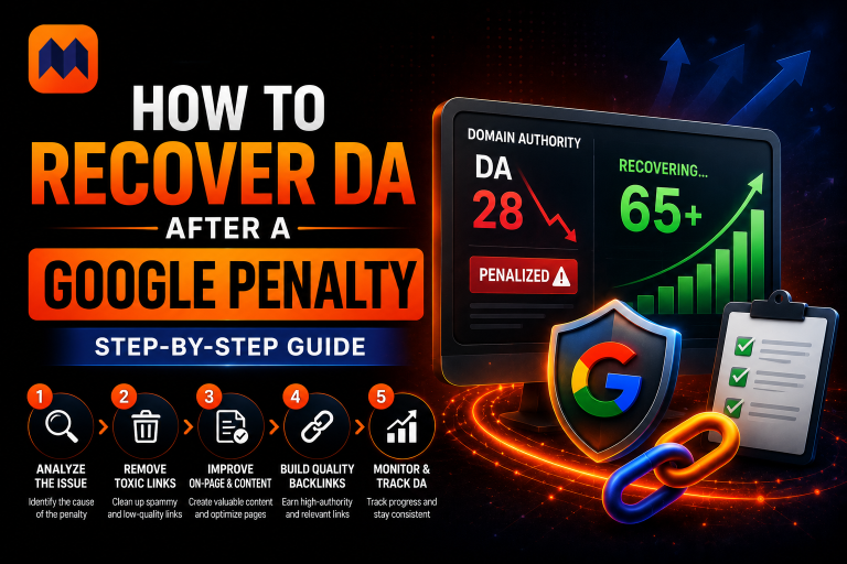 Recover DA After a Google Penalty