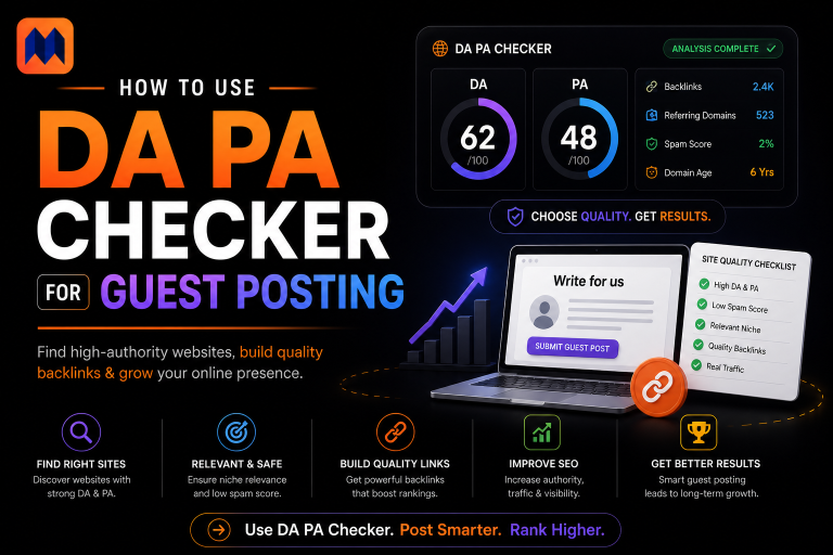 Use a DA PA Checker for Guest Posting